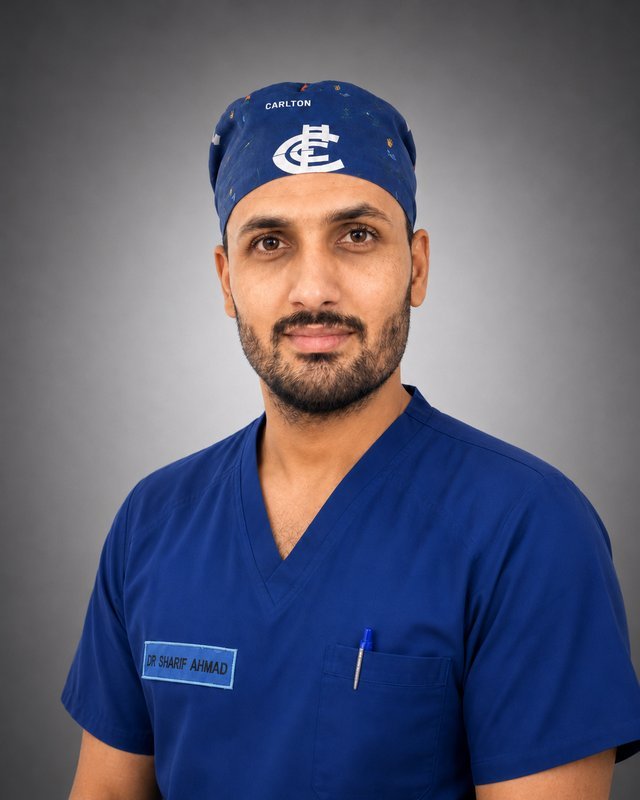 Portrait of Dr. Muhammad Sharif, General Surgeon