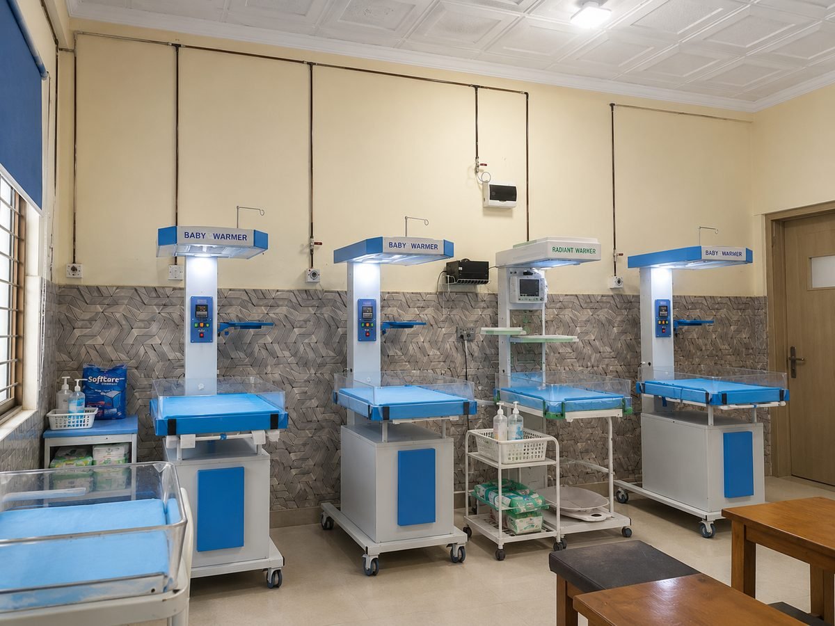 Photo of the NICU newborn nursery