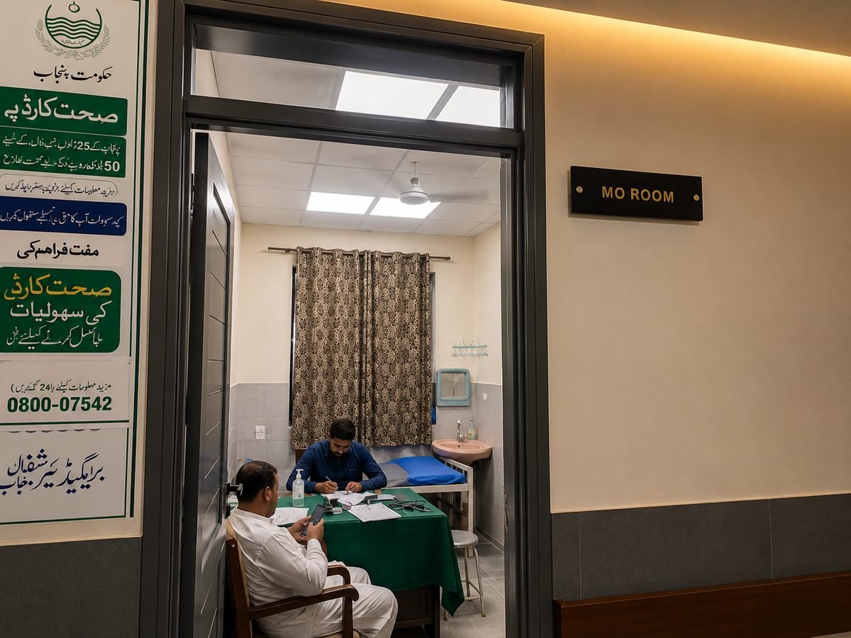 Photo of the Medical Officer Room at Brigadier Shafiq Hospital